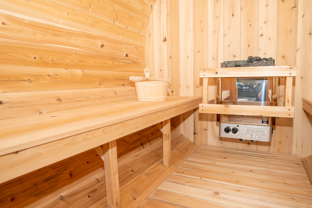 Dundalk LeisureCraft Canadian Timber Harmony Barrel Sauna | CTC22W - Stash Shack Haven