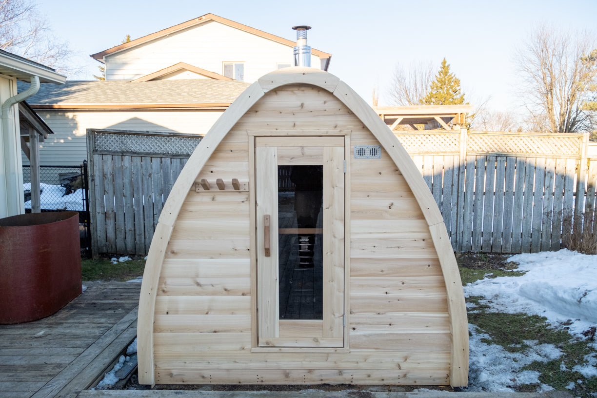 Dundalk LeisureCraft Canadian Timber MiniPOD Sauna | CTC77MW - Stash Shack Haven