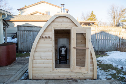 Dundalk LeisureCraft Canadian Timber MiniPOD Sauna | CTC77MW - Stash Shack Haven