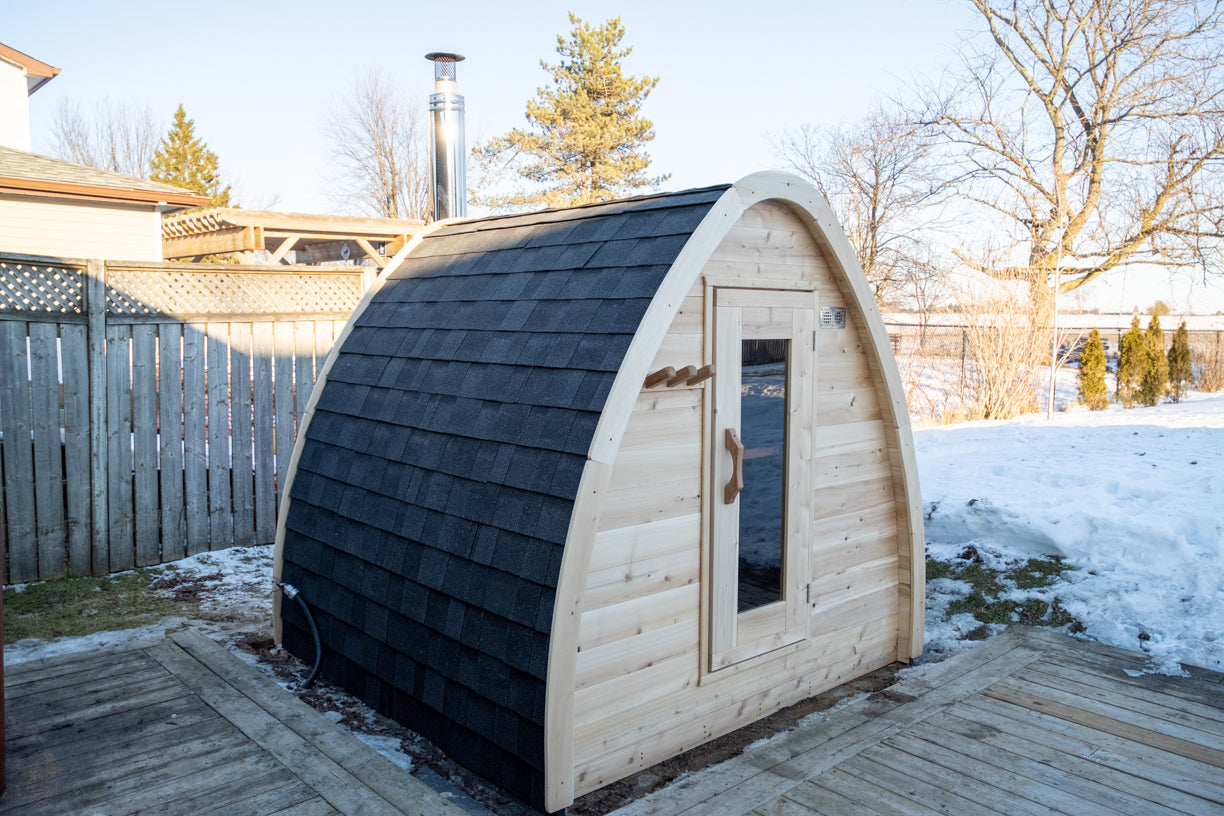 Dundalk LeisureCraft Canadian Timber MiniPOD Sauna | CTC77MW - Stash Shack Haven