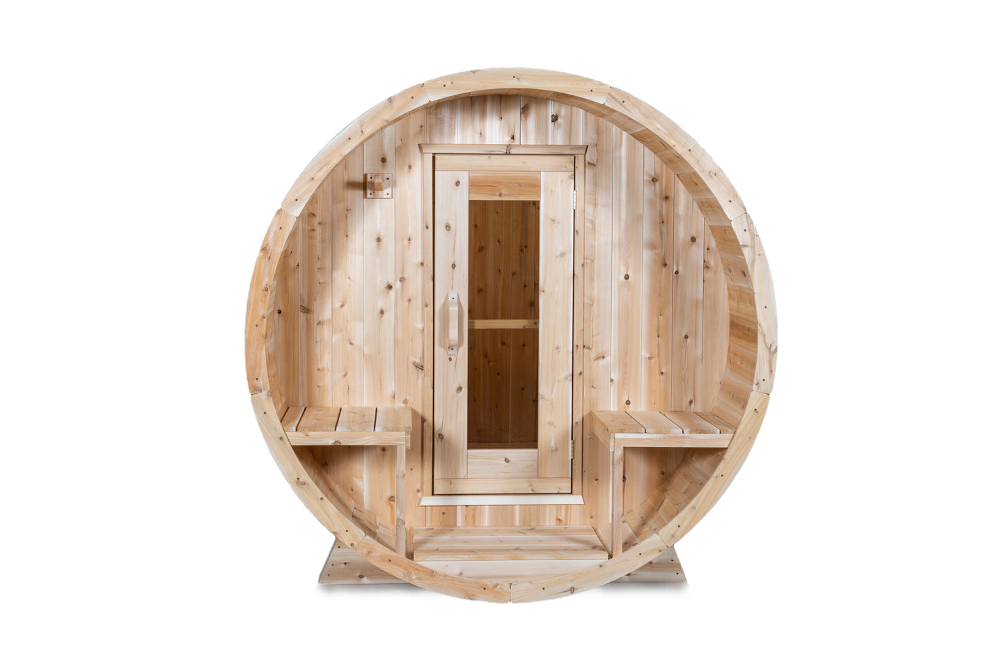 Dundalk LeisureCraft Canadian Timber Tranquility Barrel Sauna | CTC2345W - Stash Shack Haven