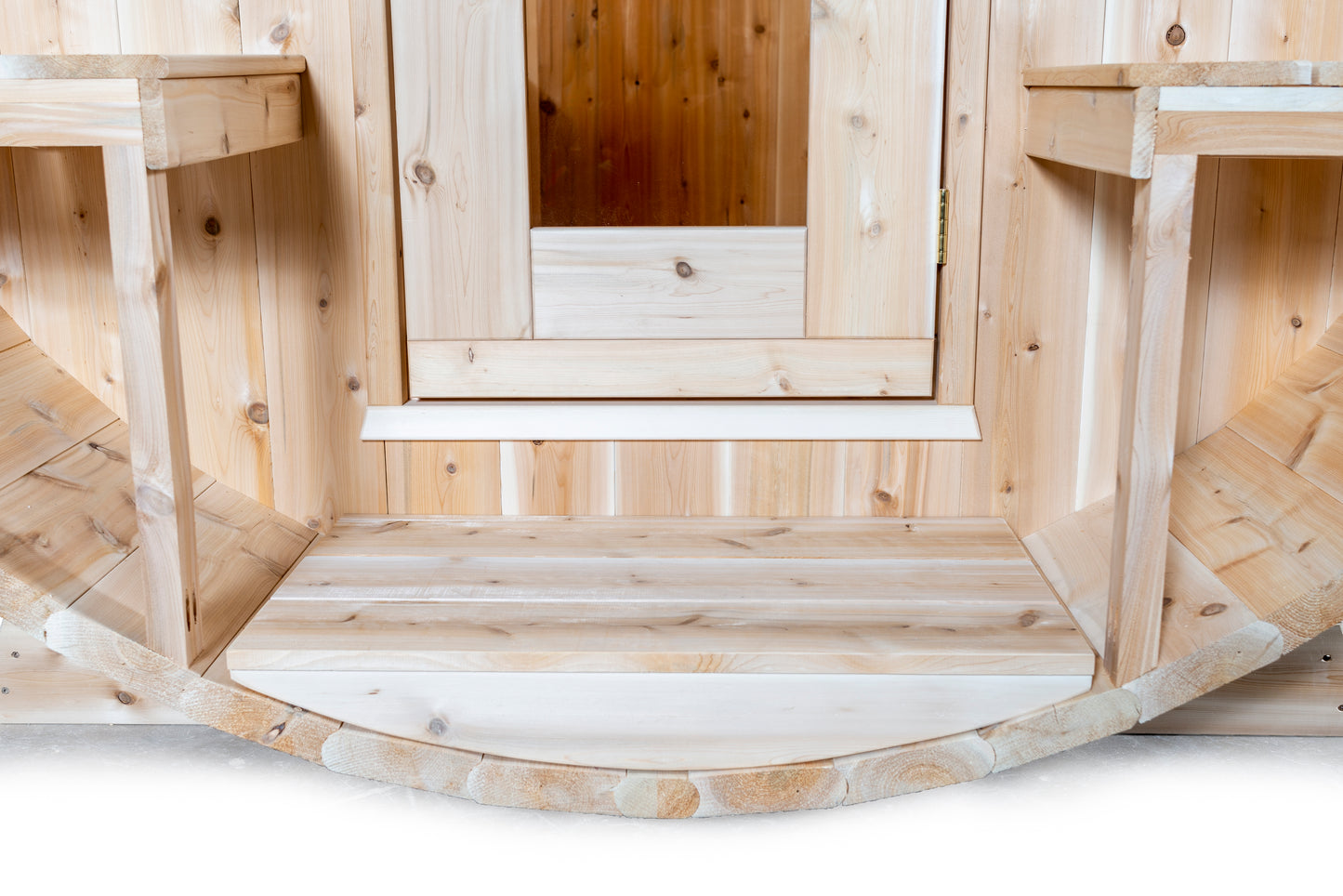 Dundalk LeisureCraft Canadian Timber Serenity Barrel Sauna | CTC2245W - Stash Shack Haven