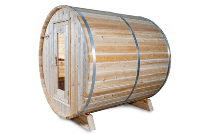 Dundalk LeisureCraft Canadian Timber Harmony Barrel Sauna | CTC22W - Stash Shack Haven