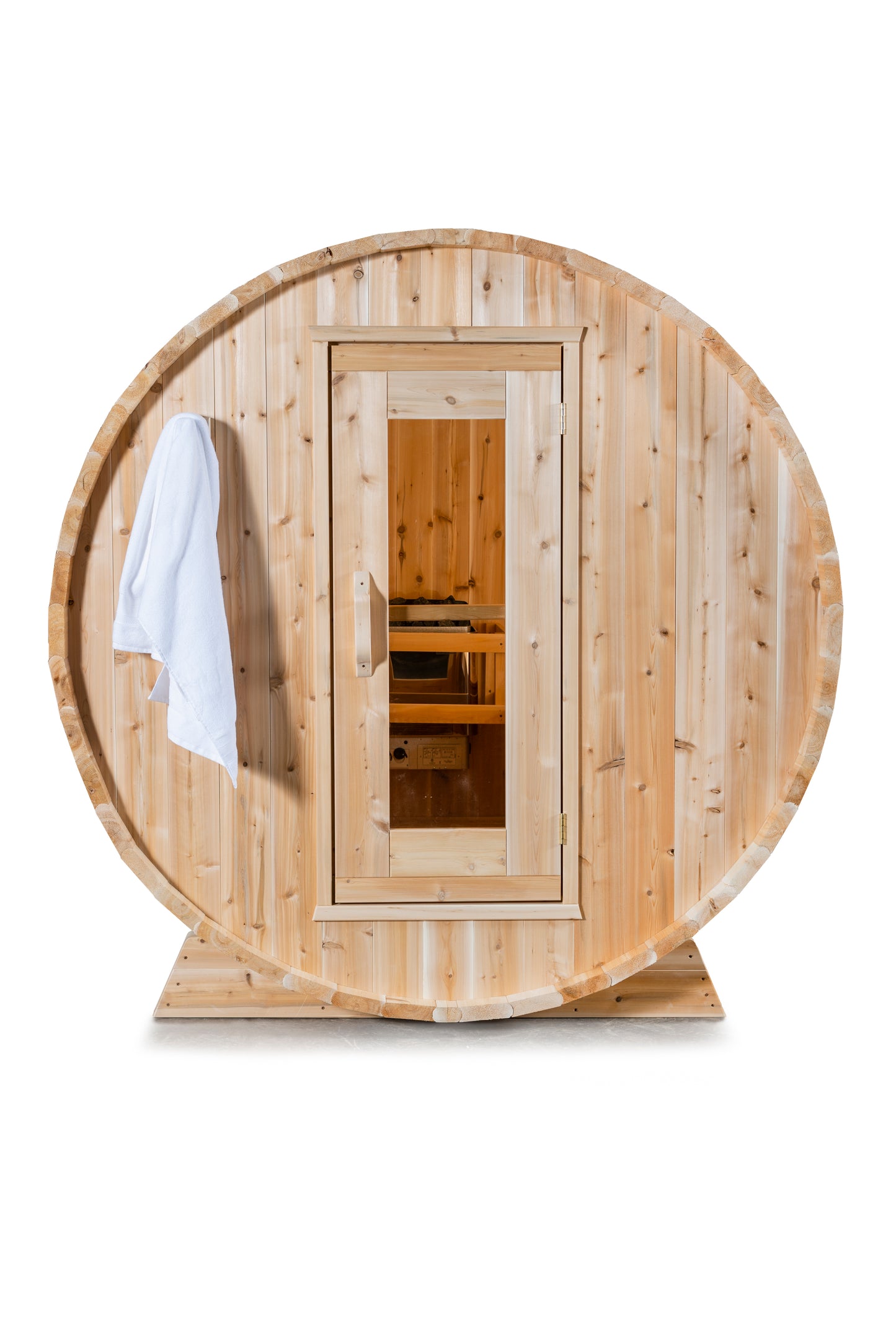 Dundalk LeisureCraft Canadian Timber Harmony Barrel Sauna | CTC22W - Stash Shack Haven