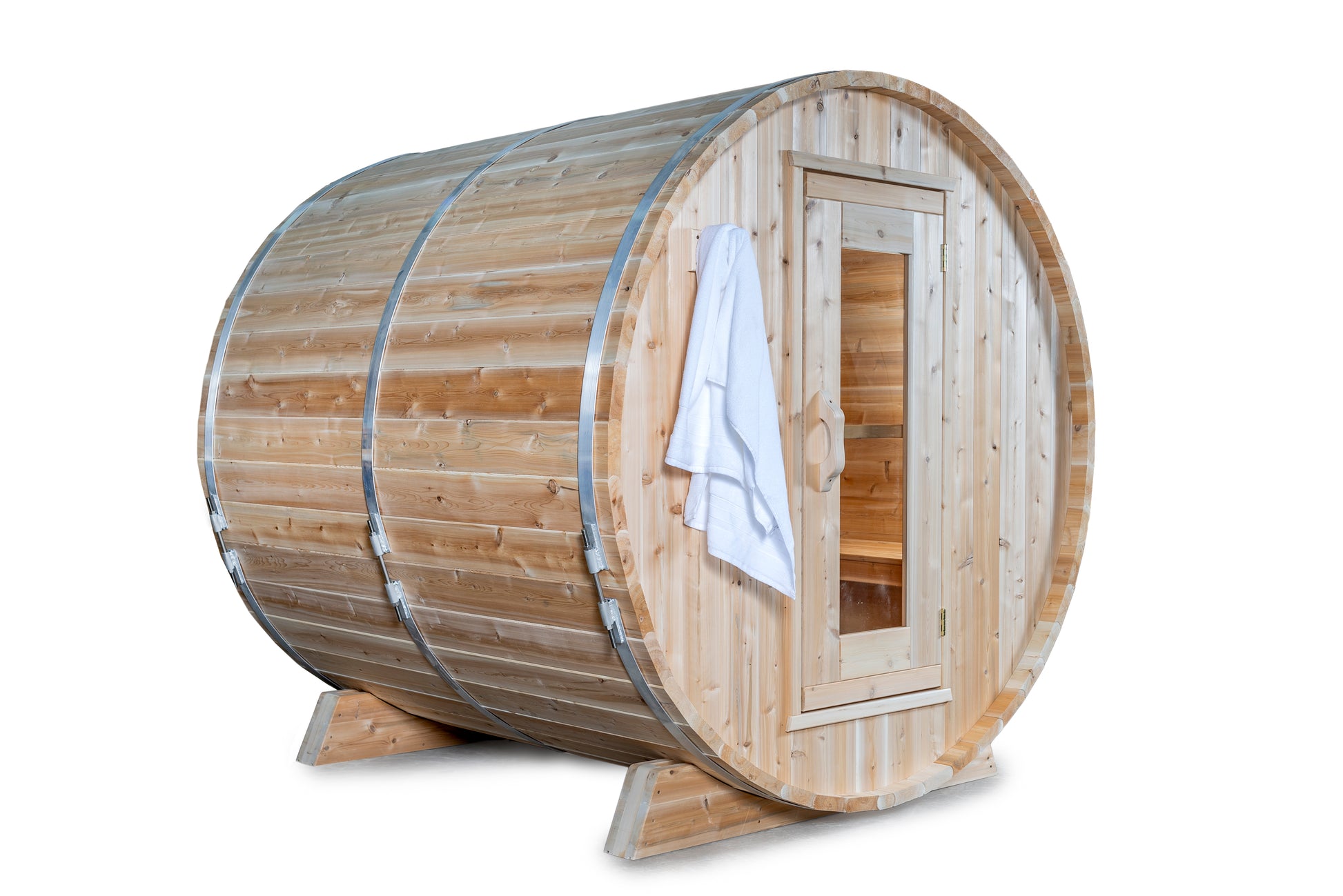 Dundalk LeisureCraft Canadian Timber Harmony Barrel Sauna | CTC22W - Stash Shack Haven