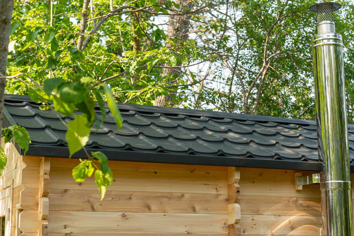 Dundalk LeisureCraft Canadian Timber Georgian Cabin Sauna with Changeroom | CTC88CW - Stash Shack Haven