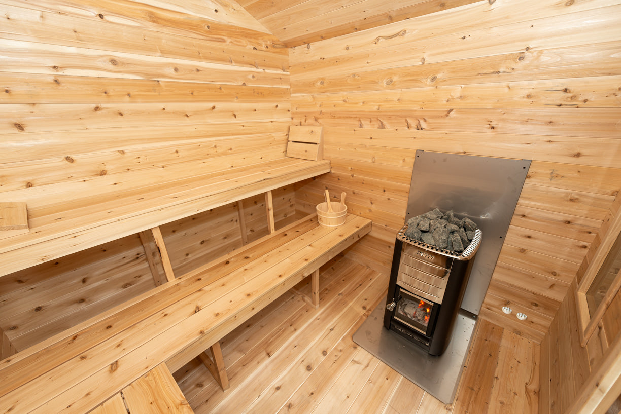 Dundalk LeisureCraft Canadian Timber Georgian Cabin Sauna with Changeroom | CTC88CW - Stash Shack Haven