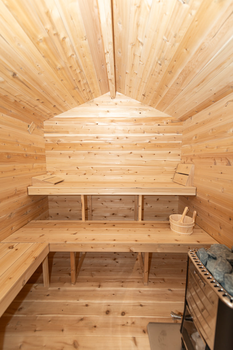 Dundalk LeisureCraft Canadian Timber Georgian Cabin Sauna with Changeroom | CTC88CW - Stash Shack Haven