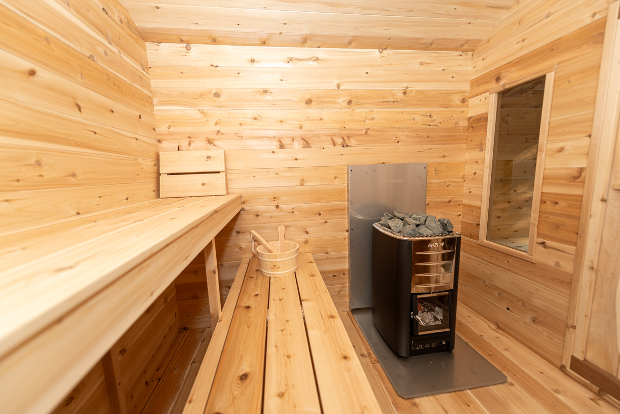 Dundalk LeisureCraft Canadian Timber Georgian Cabin Sauna with Changeroom | CTC88CW - Stash Shack Haven