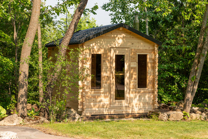 Dundalk LeisureCraft Canadian Timber Georgian Cabin Sauna with Changeroom | CTC88CW - Stash Shack Haven