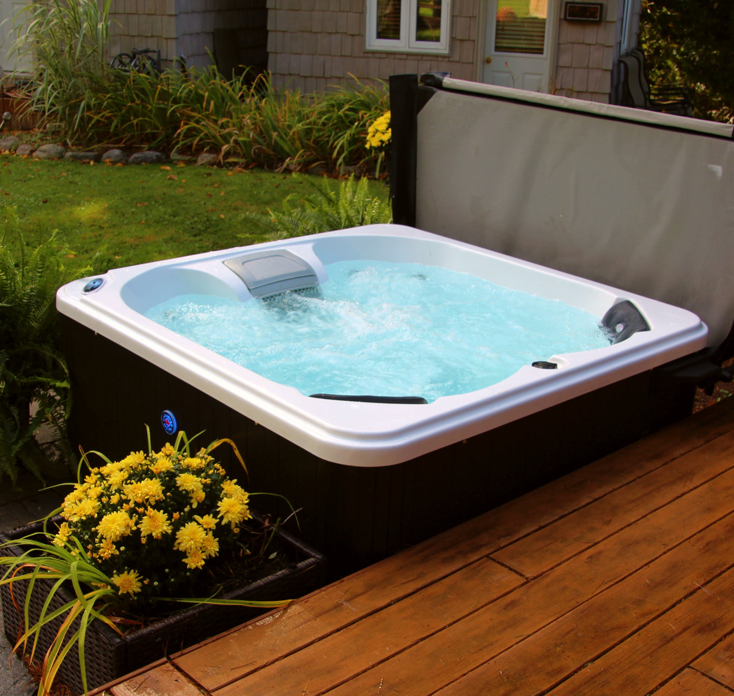 Canadian Spa Company Saskatoon 4-Person 12-Jet Portable Hot Tub - Stash Shack Haven