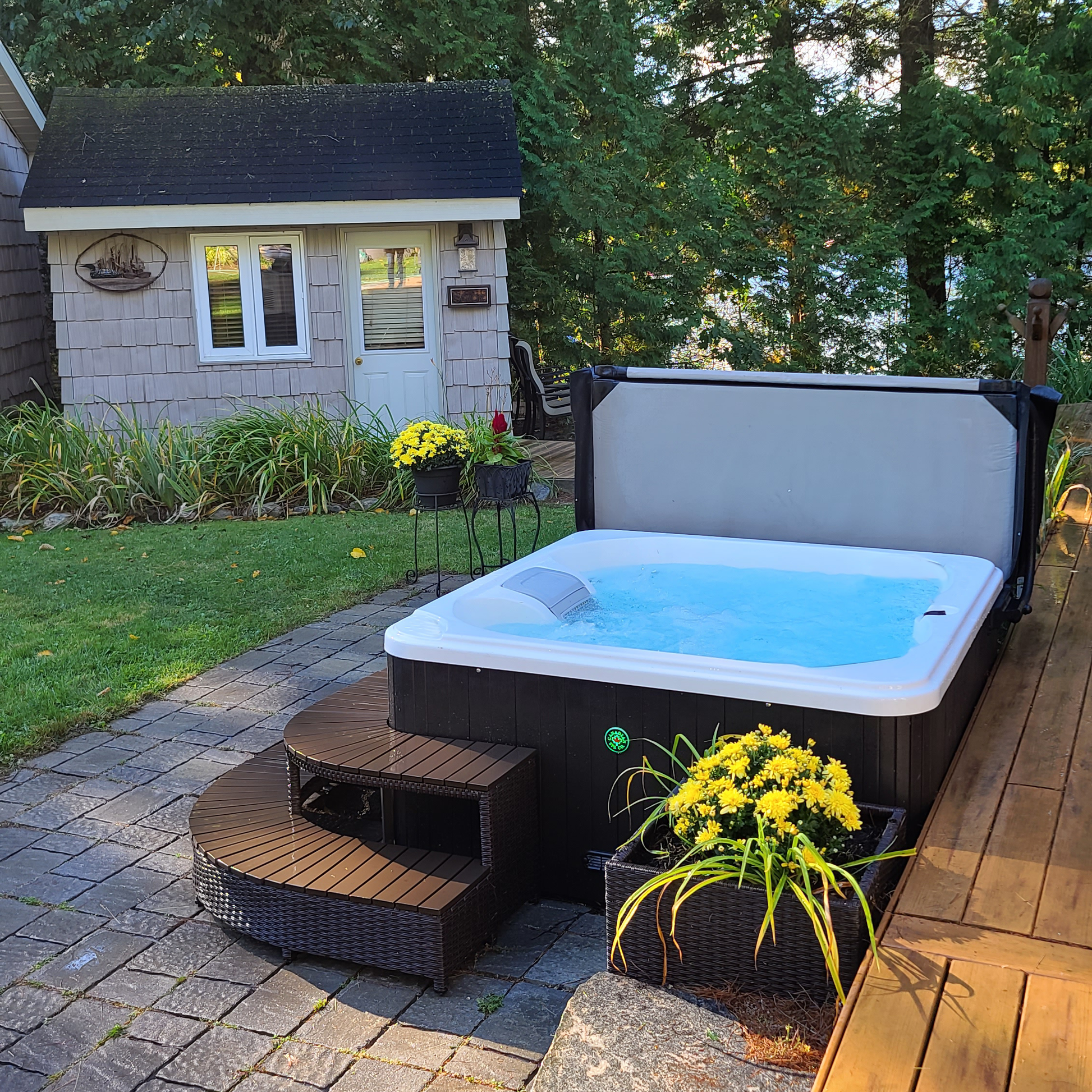 Canadian Spa Company Gander 4-Person 15-Jet Portable Hot Tub - Stash Shack Haven