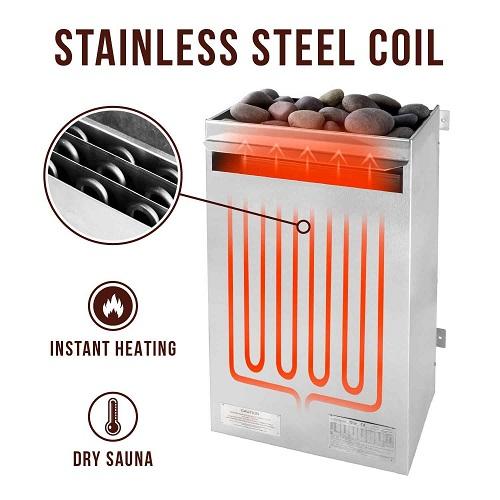 Scandia Electric Ultra Sauna Heater - Small (3.0-4.5KW) - Stash Shack Haven