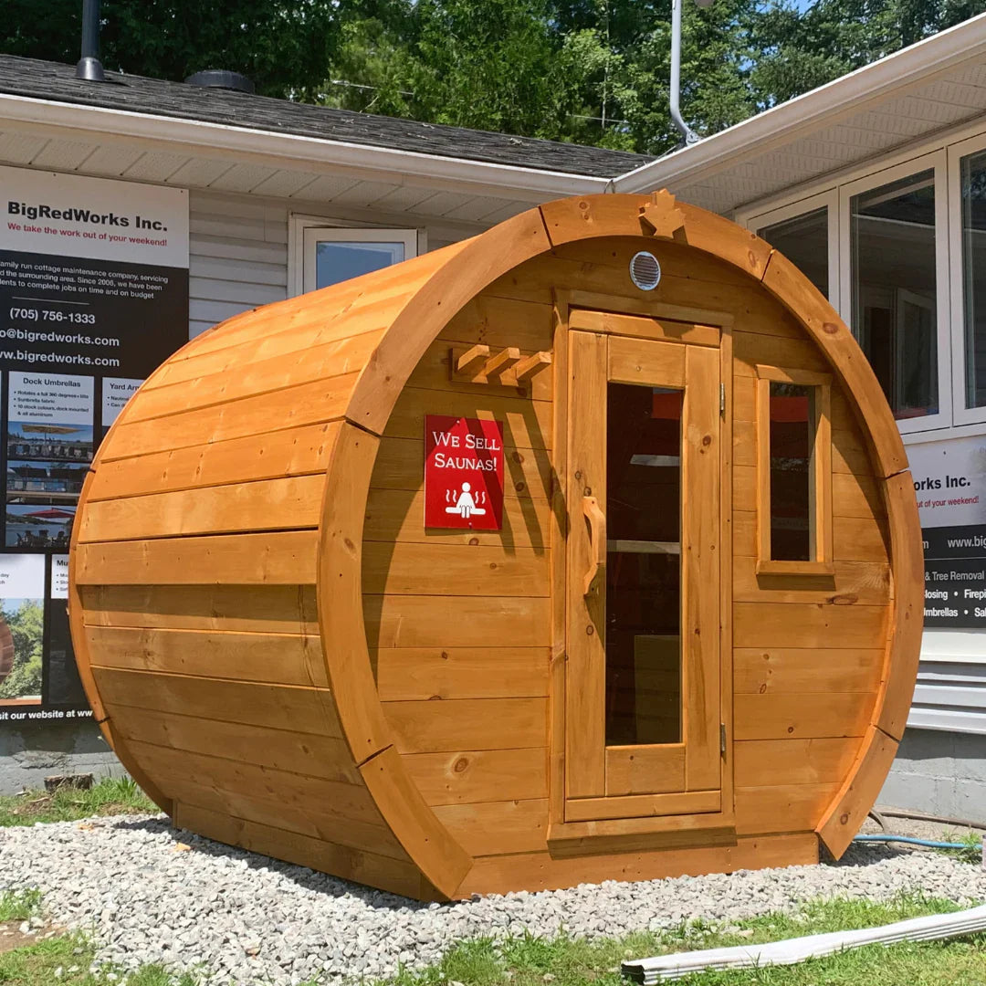 True North Schooner Outdoor Sauna - Red Cedar - Stash Shack Haven