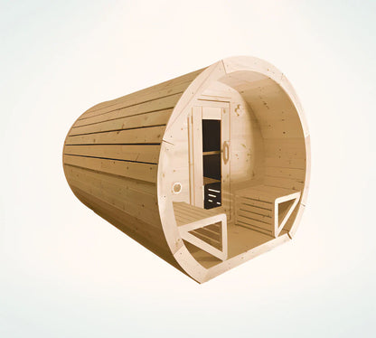 True North Schooner Outdoor Sauna - White Cedar - Stash Shack Haven