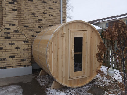 Dundalk LeisureCraft Canadian Timber Harmony Barrel Sauna | CTC22W - Stash Shack Haven