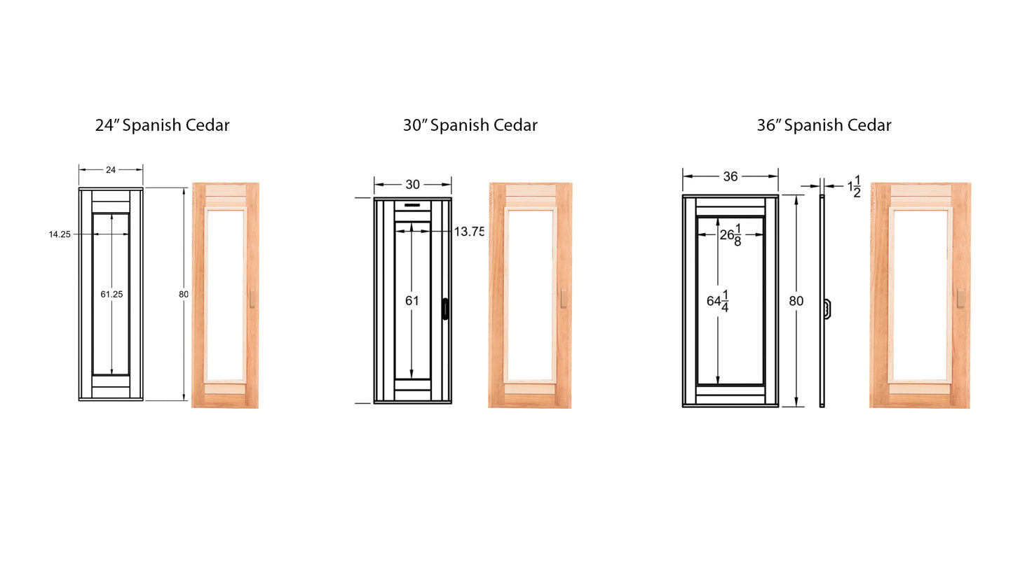 Scandia Cedar Sauna Door - Stash Shack Haven