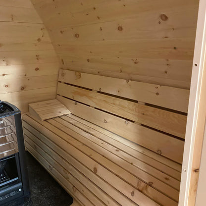 True North Tiny Pod Outdoor Sauna - White Cedar - Stash Shack Haven