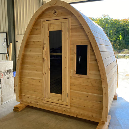 True North Tiny Pod Outdoor Sauna - Pine Wood - Stash Shack Haven