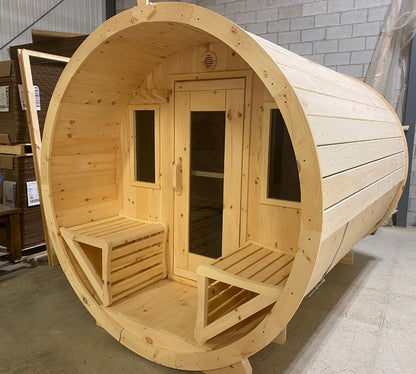 True North Barrel Outdoor Sauna - Red Cedar - Stash Shack Haven