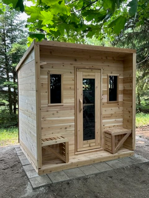 True North Cabin Outdoor Sauna - Red Cedar - Stash Shack Haven